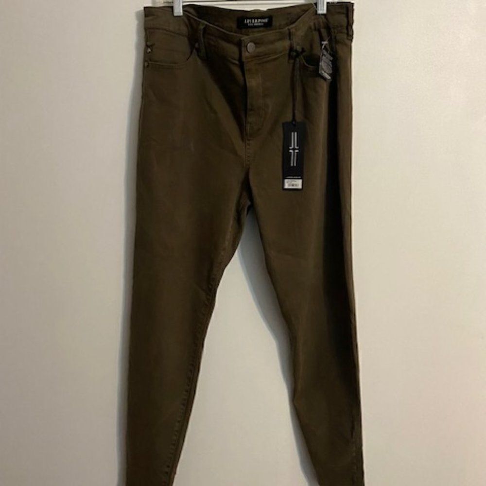Liverpool Olive Bark 5 pocket Skinny jeans , size 14/32P